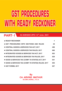 GST PROCEDURES WITH READY RECKONER